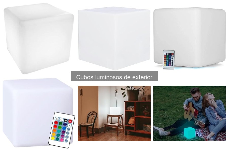 Errores comunes al usar cubos luminosos de exterior