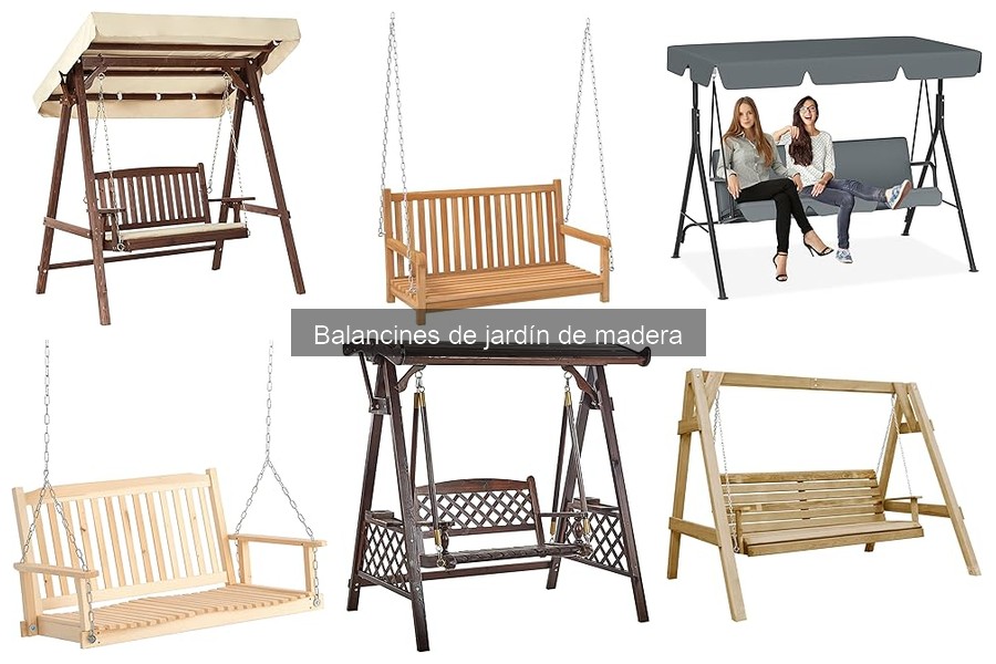 Estilos de balancines de jardín de madera para tu hogar