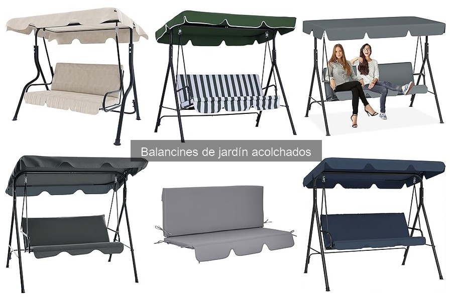 Estilos de decoración para balancines de jardín acolchados