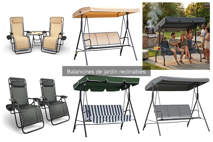 Estilos de decoración para jardines con balancines reclinables