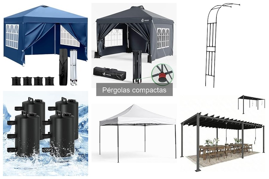 Estilos de decoración para pérgolas compactas en casa