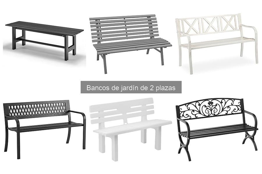 Estilos de diseño de bancos de jardín de 2 plazas