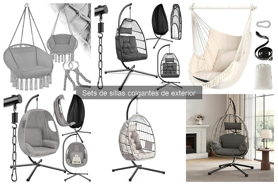 Estilos de sillas colgantes de exterior para cada espacio
