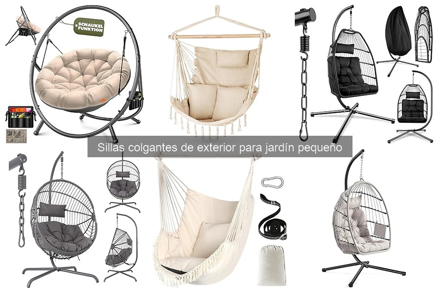 Estilos de sillas colgantes para decorar tu jardín