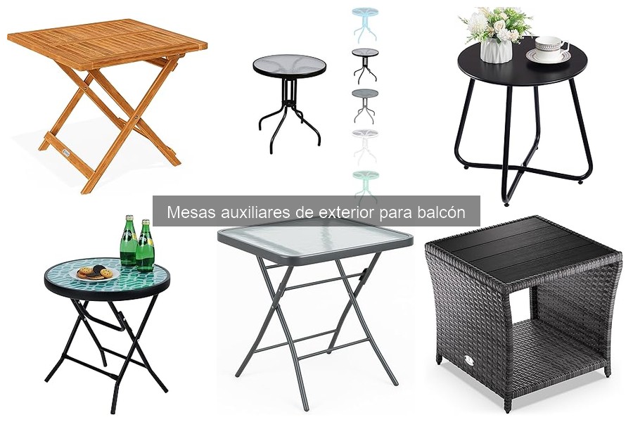 Estilos decorativos para mesas auxiliares de exterior