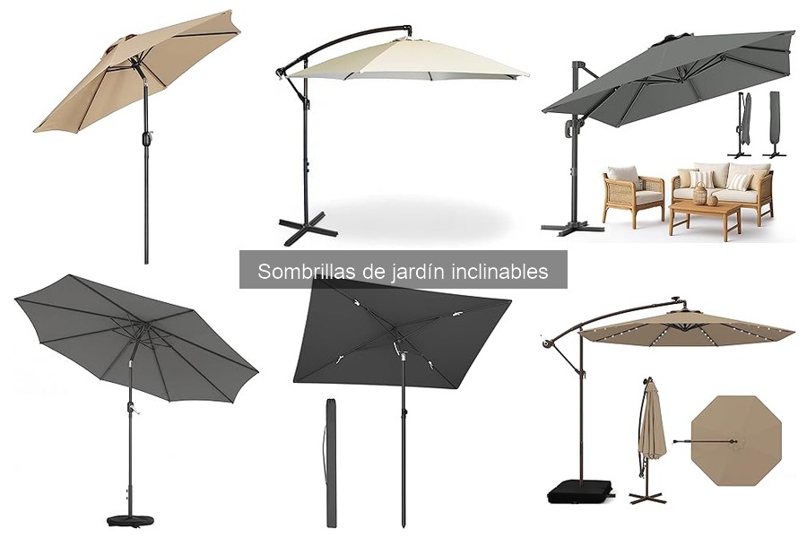 Estilos y Diseños de Sombrillas de Jardín Inclinables