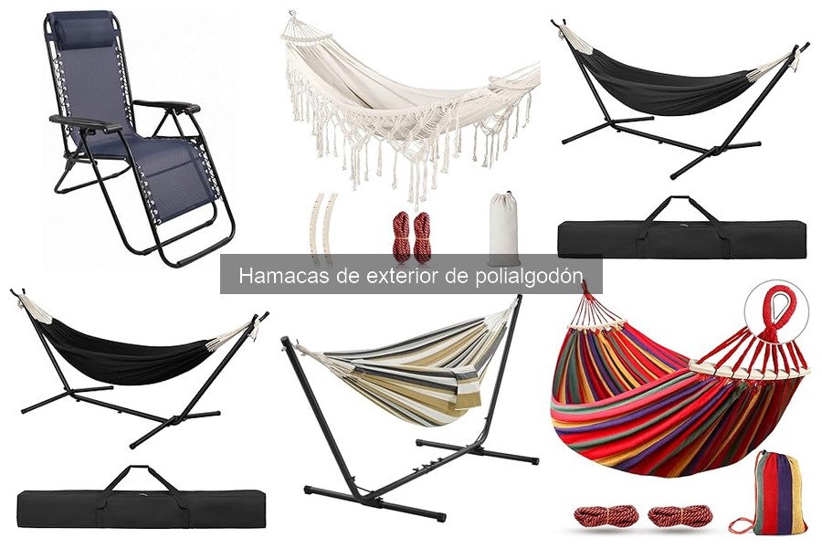 Estilos y diseños populares de hamacas de polialgodón