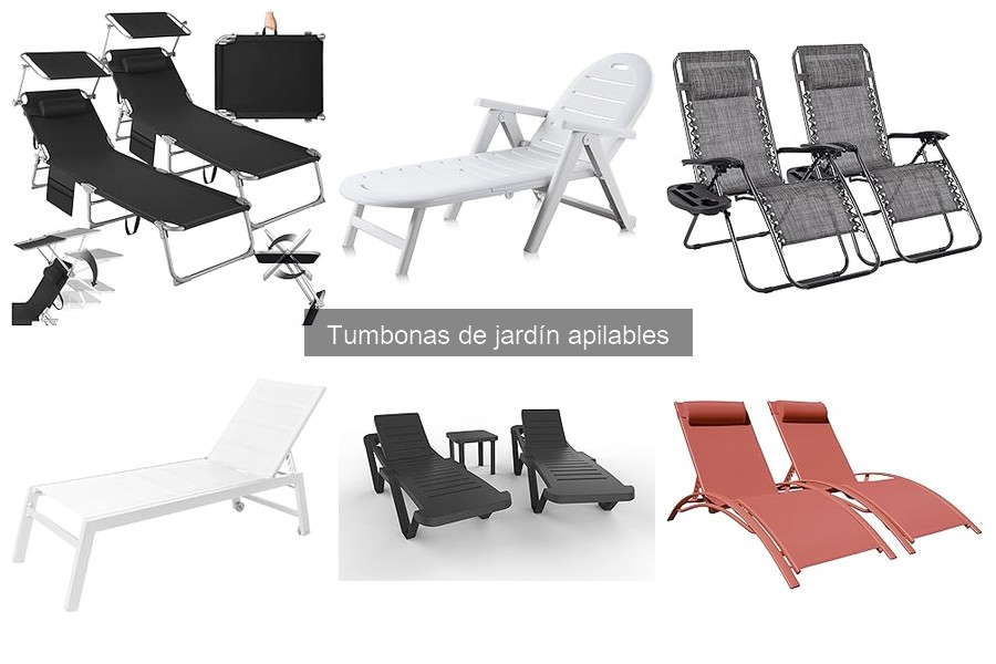 Estilos y Diseños Populares de Tumbonas Apilables para Jardín