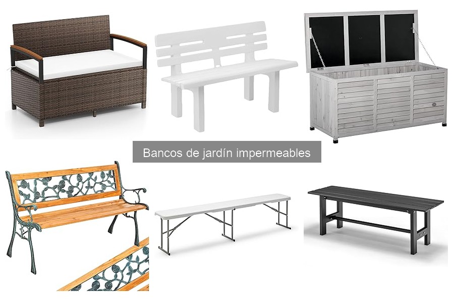 Guía de compra de bancos de jardín impermeables