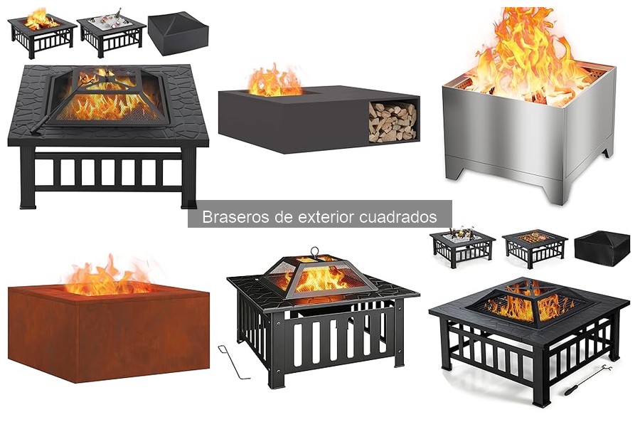 Guía de compra de braseros cuadrados para exterior
