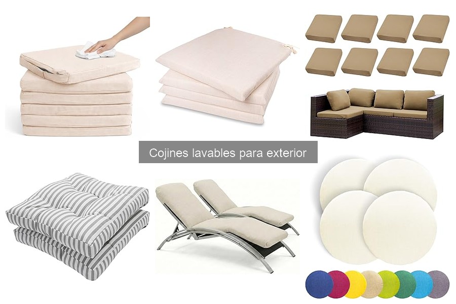 Guía de compra de cojines lavables para exterior