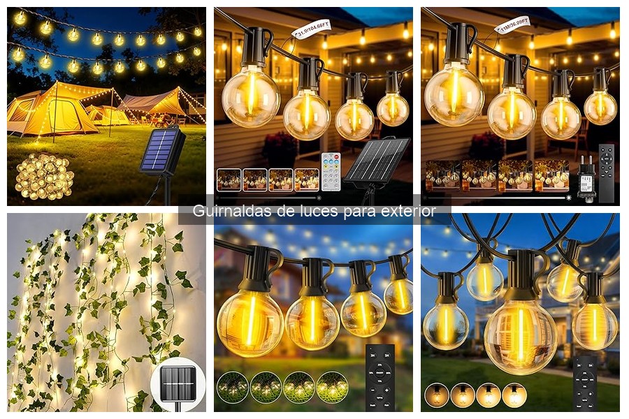 Guía de compra de guirnaldas de luces para exterior