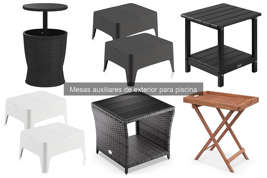 Guía de compra de mesas auxiliares para piscina