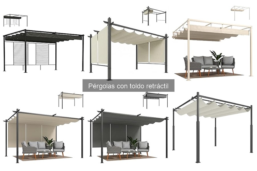 Guía de compra de pérgolas con toldo retráctil