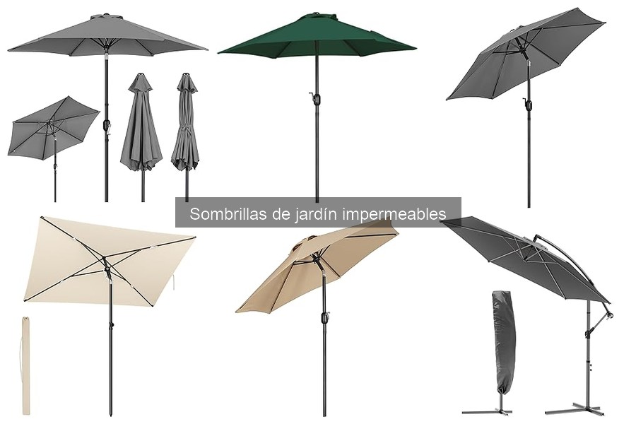 Guía de compra de sombrillas de jardín impermeables