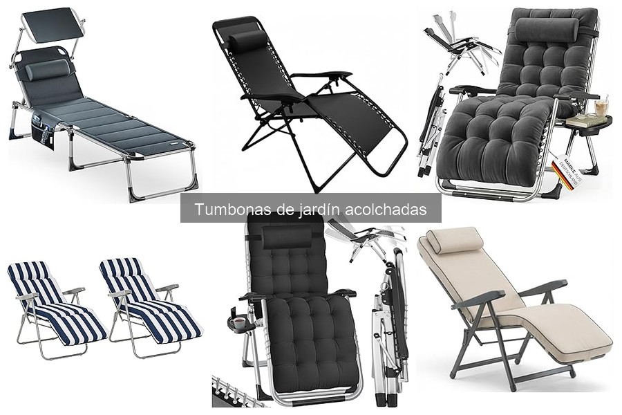 Guía de compra de tumbonas de jardín acolchadas
