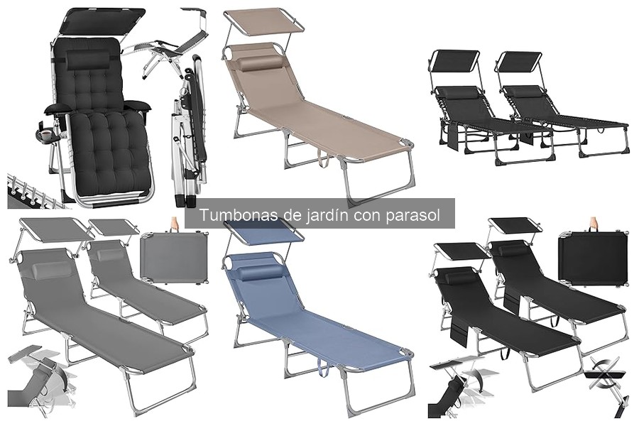Guía de compra de tumbonas de jardín con parasol
