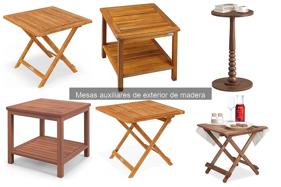 Guía de compra: mesas auxiliares de madera para exterior