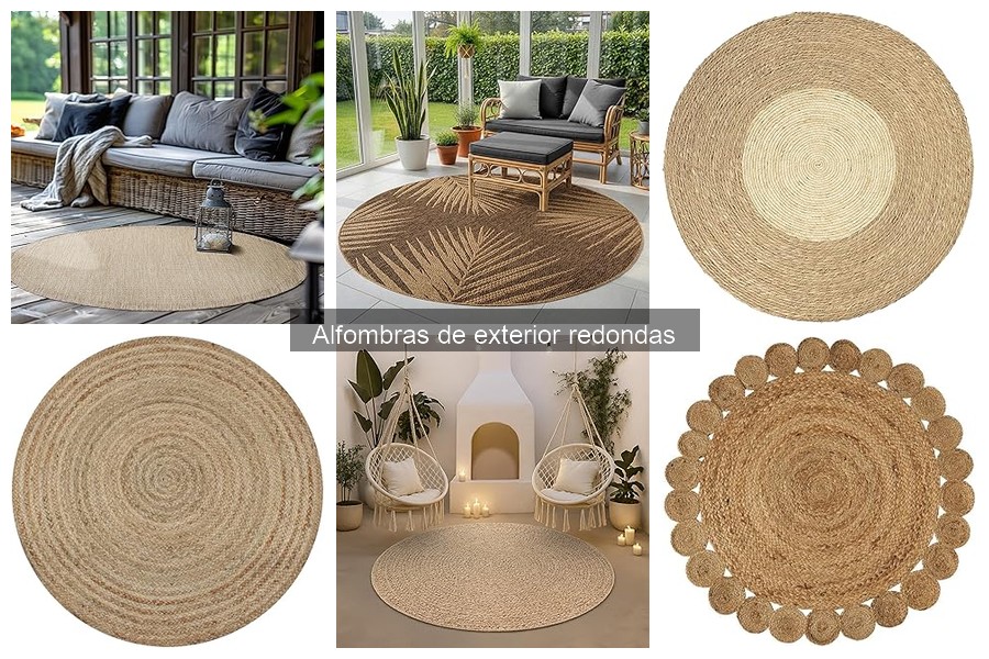 Guía de compra para alfombras de exterior redondas