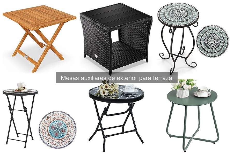 Guía de Instalación de Mesas Auxiliares para Exterior