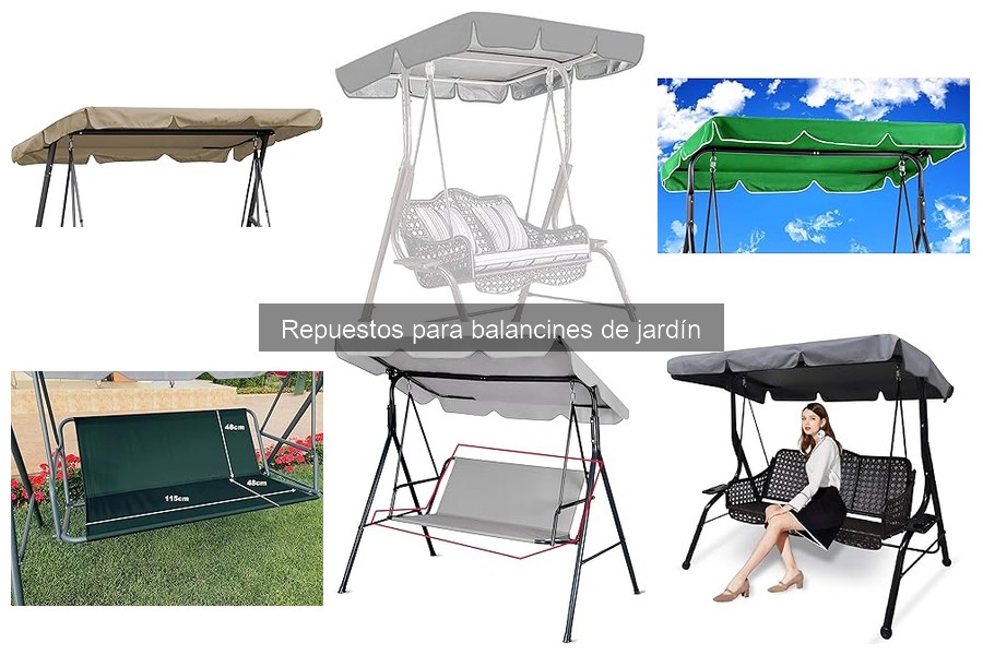 Guía de instalación de repuestos para balancines de jardín