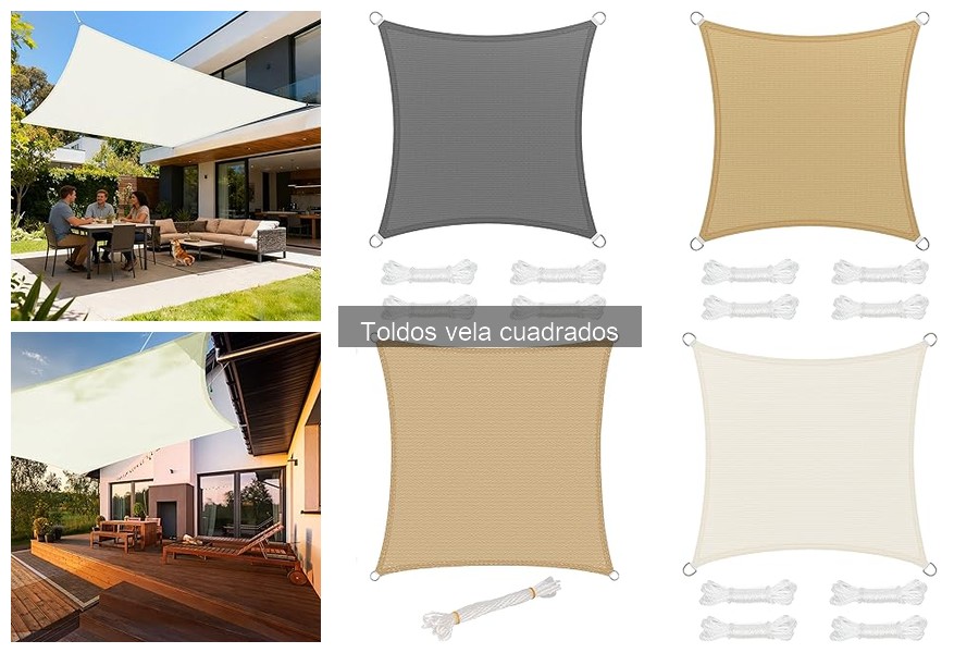 Guía de Instalación de Toldos Vela Cuadrados para Jardín
