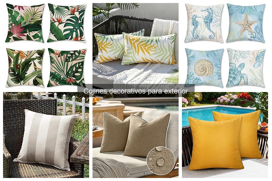 Guía para elegir cojines decorativos para exterior