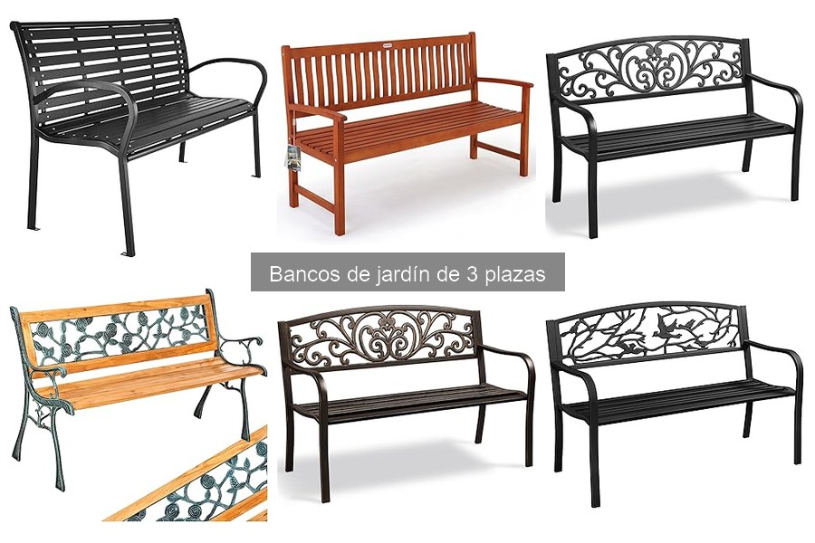 Guía para elegir el mejor banco de jardín de 3 plazas