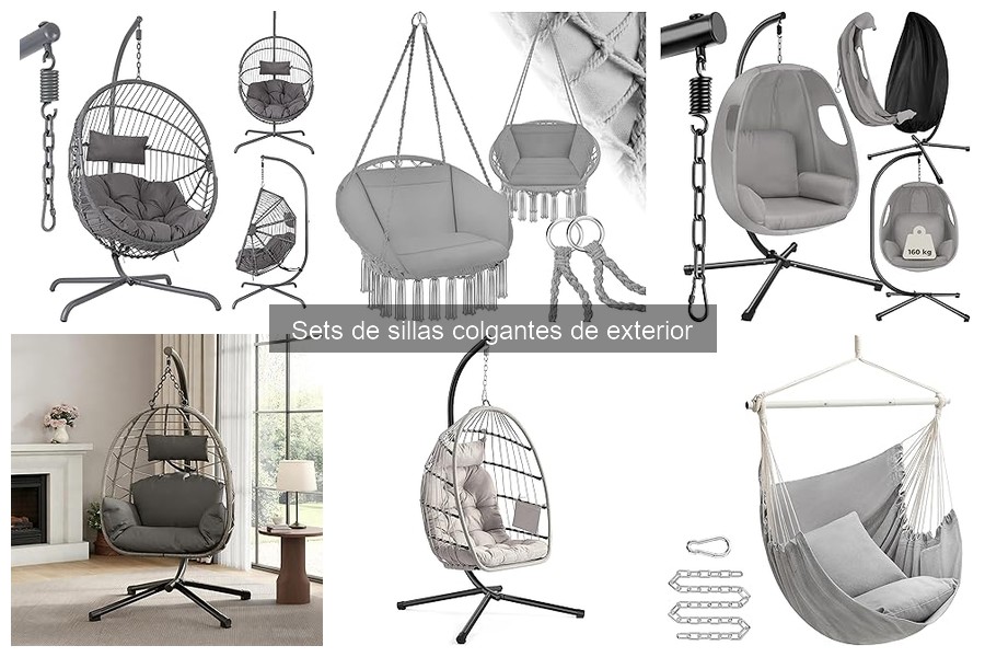 Guía para elegir el mejor set de sillas colgantes en exterior