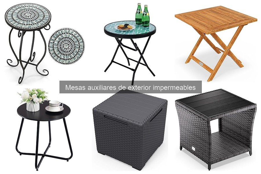 Guía para elegir la mejor mesa auxiliar de exterior impermeable