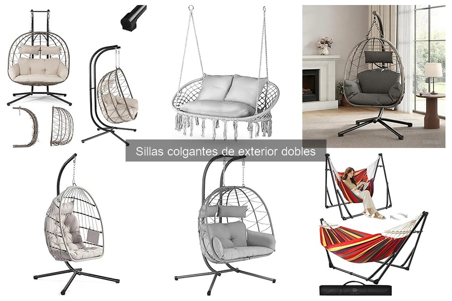 Guía para elegir la mejor silla colgante de exterior doble