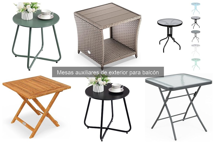 Guía para elegir la mesa auxiliar perfecta para tu balcón