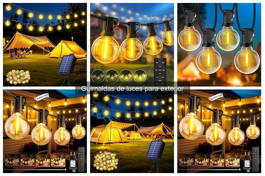 Guirnaldas de luces para exterior: qué son y sus usos