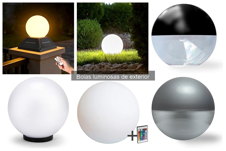 Ideas creativas para bolas luminosas en exteriores