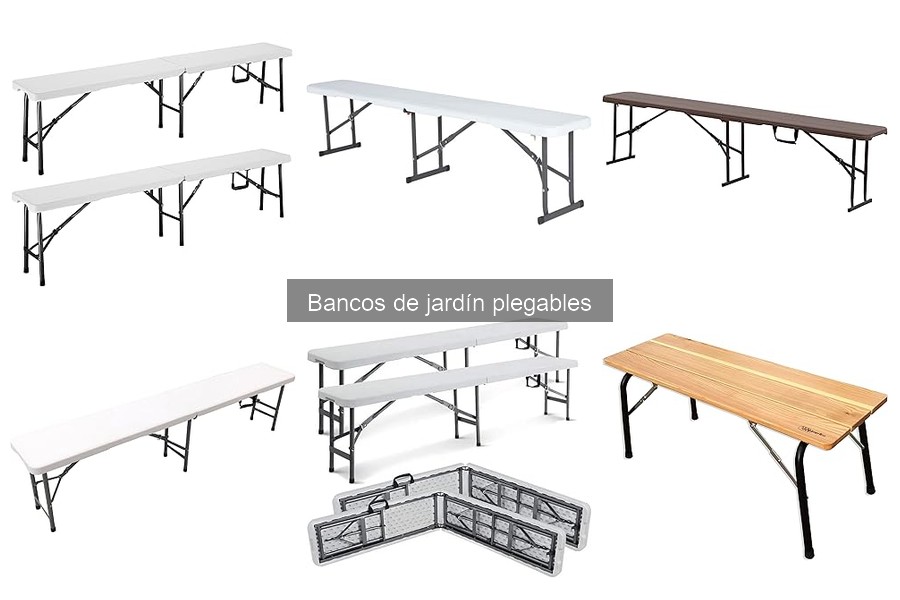 Ideas creativas para decorar con bancos de jardín plegables