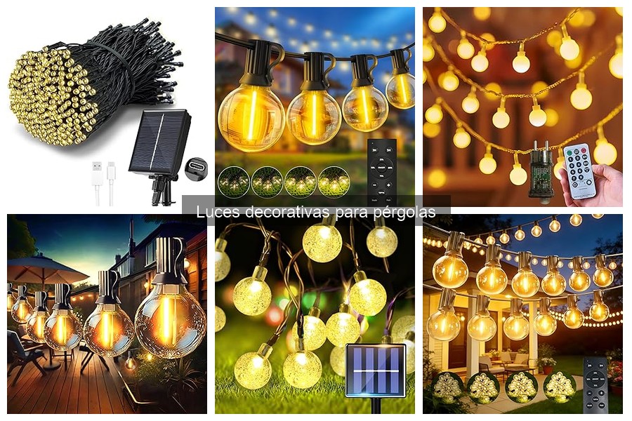 Ideas creativas para decorar pérgolas con luces en eventos