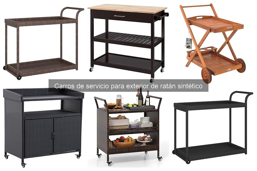 Ideas Creativas para Usar Carros de Servicio de Ratán Sintético