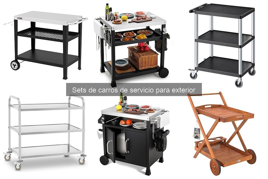 Ideas creativas para utilizar carros de servicio en exterior