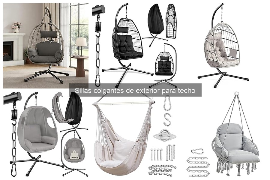 Ideas de decoración con sillas colgantes para exteriores