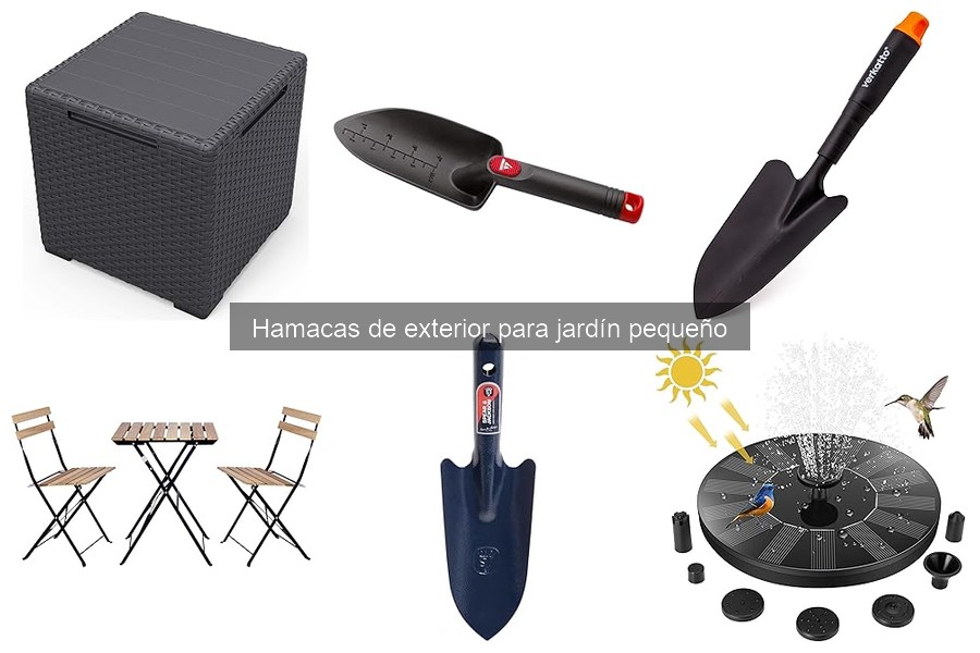 Ideas de decoración para jardines pequeños con hamacas