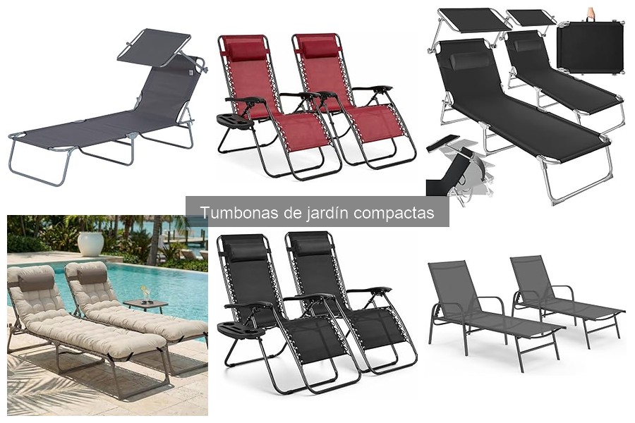 Las mejores características de las tumbonas de jardín compactas