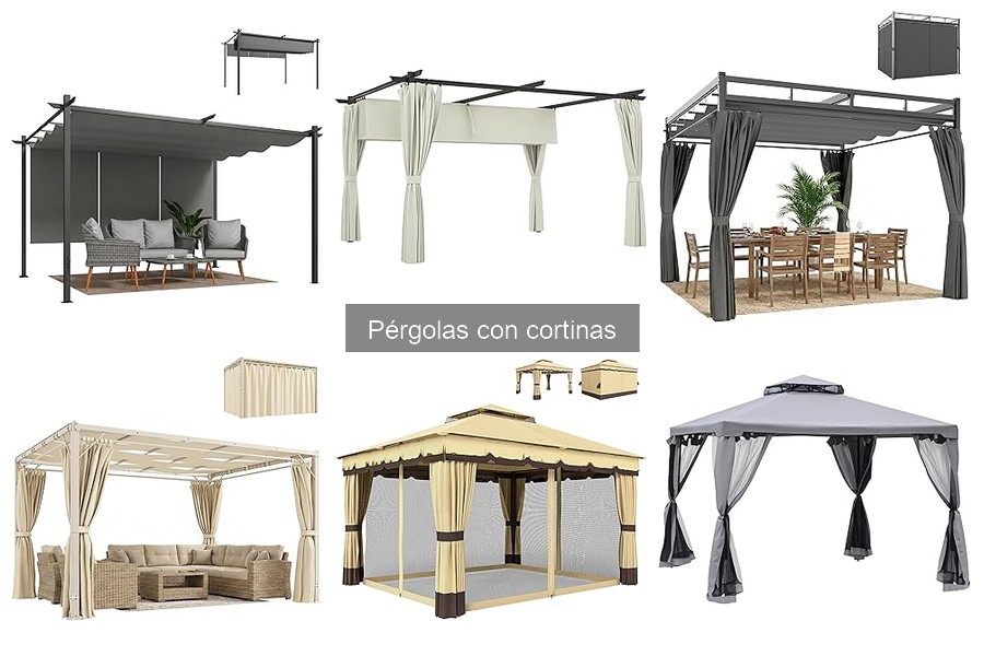 Las mejores cortinas para tu pérgola: guía de estilos y materiales