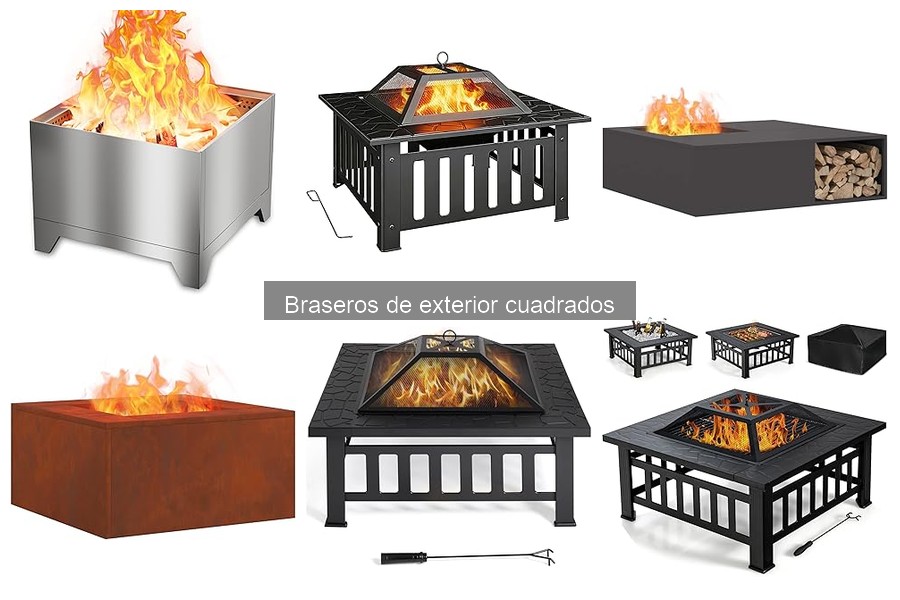 Las mejores ofertas en braseros cuadrados para exterior