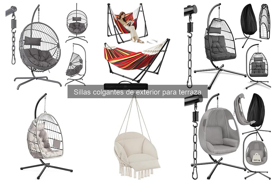 Las sillas colgantes de exterior más cómodas para tu terraza