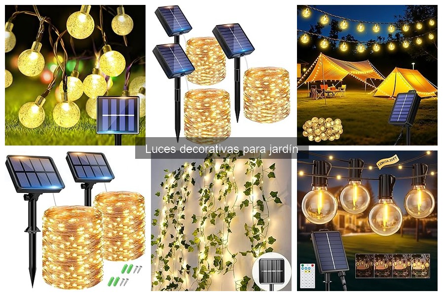 Los Mejores Tipos de Luces Decorativas para Jardín