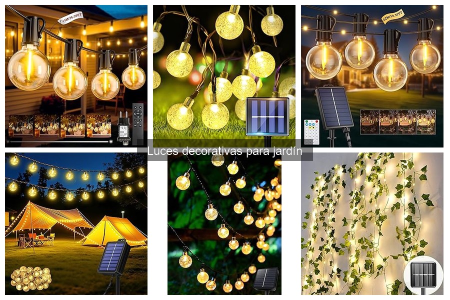 Luces decorativas para jardín: ¿Qué son y tipos?