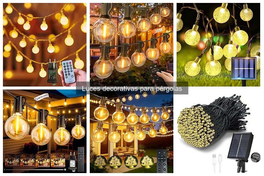 Luces decorativas para pérgolas: características y beneficios