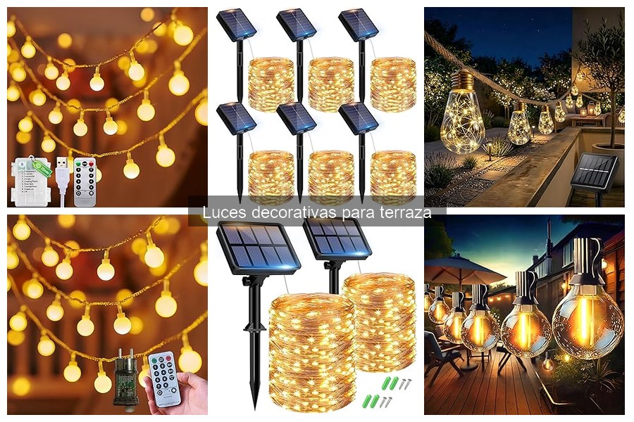 Luces decorativas para terraza: ¿Qué son y cómo mejoran tu espacio?
