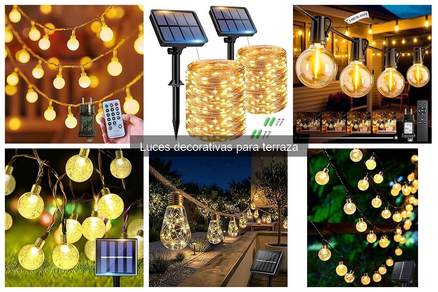 Luces decorativas para terraza: verano vs invierno