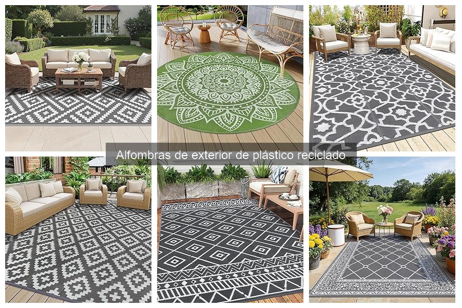 Mantenimiento de alfombras de exterior de plástico reciclado